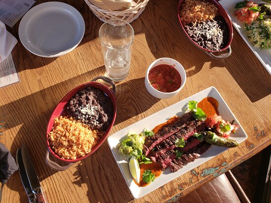 Mole Mexican Kitchen signature dishes Skirt SteakPollo BorrachoBone Marrow Elote